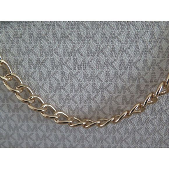 Michael Kors 554131C Sz Large Vanilla Sig. MK Logo PU Leather Waist Belt Bag - Picture 4 of 10